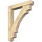 Ekena Millwork Merced Arts and Crafts Rough Sawn Bracket w/ Offset Brace, Douglas Fir, 6"W x 34"D x 40"H BKT0604X34X40MRC03RDF - alternate 1